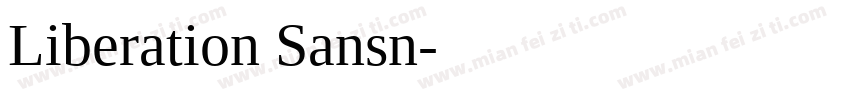 Liberation Sansn字体转换